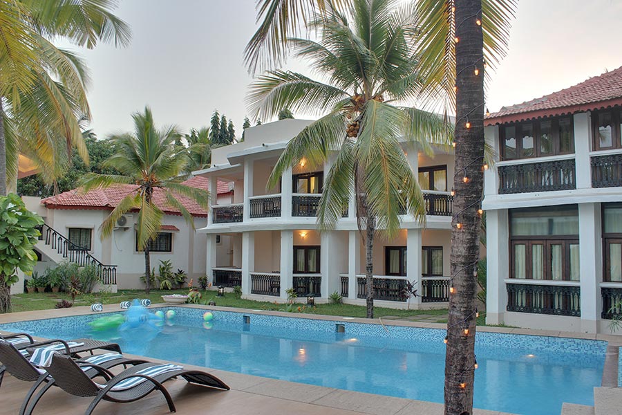 S&J resort coquerial on candolim beach goa