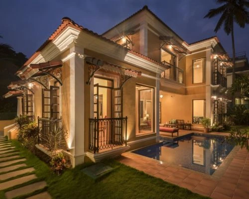 4BHK Goan Villa with pool in Arpora