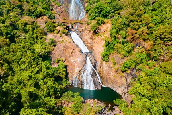 Explore Goa tours - Dudhsagar Waterfall